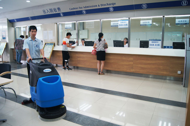The new GT55 walk-behind scrubber dryer is ideal for contract cleaners,ECO Mode system,