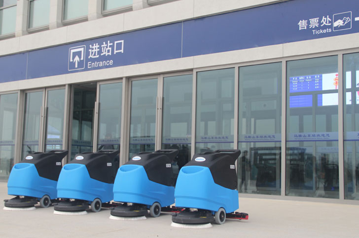 The new GT55 walk-behind scrubber dryer is ideal for contract cleaners,ECO Mode system,